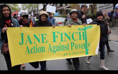 Malinda Francis Jane Finch Action Against Poverty, May Day 2017 Toronto
